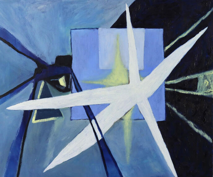 Light Fixture, 2023, oil on canvas, 50cm x 60cm